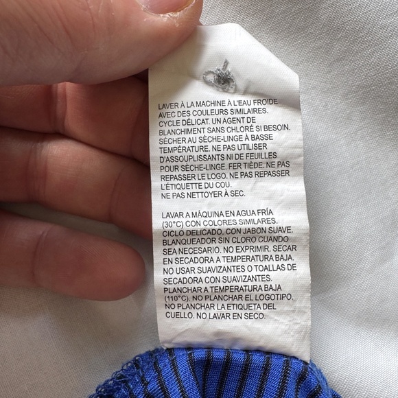 PGA Tour Men's Short Sleeve Striped Golf Polo Shirt Blue Size X-Large Outdoors - Picture 9 of 13